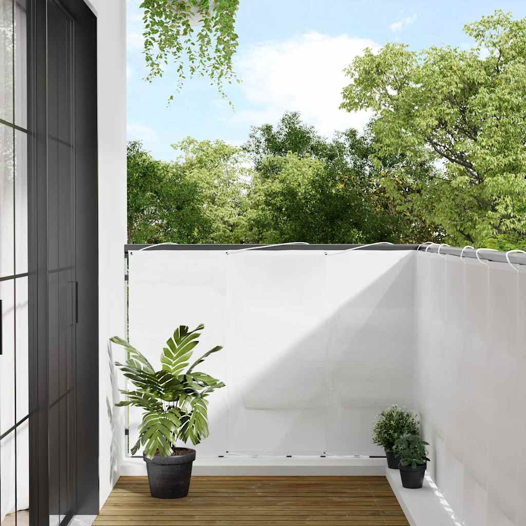 Vidaxx paravent de balcon 120x1000 cm 100% polyester oxford blanc