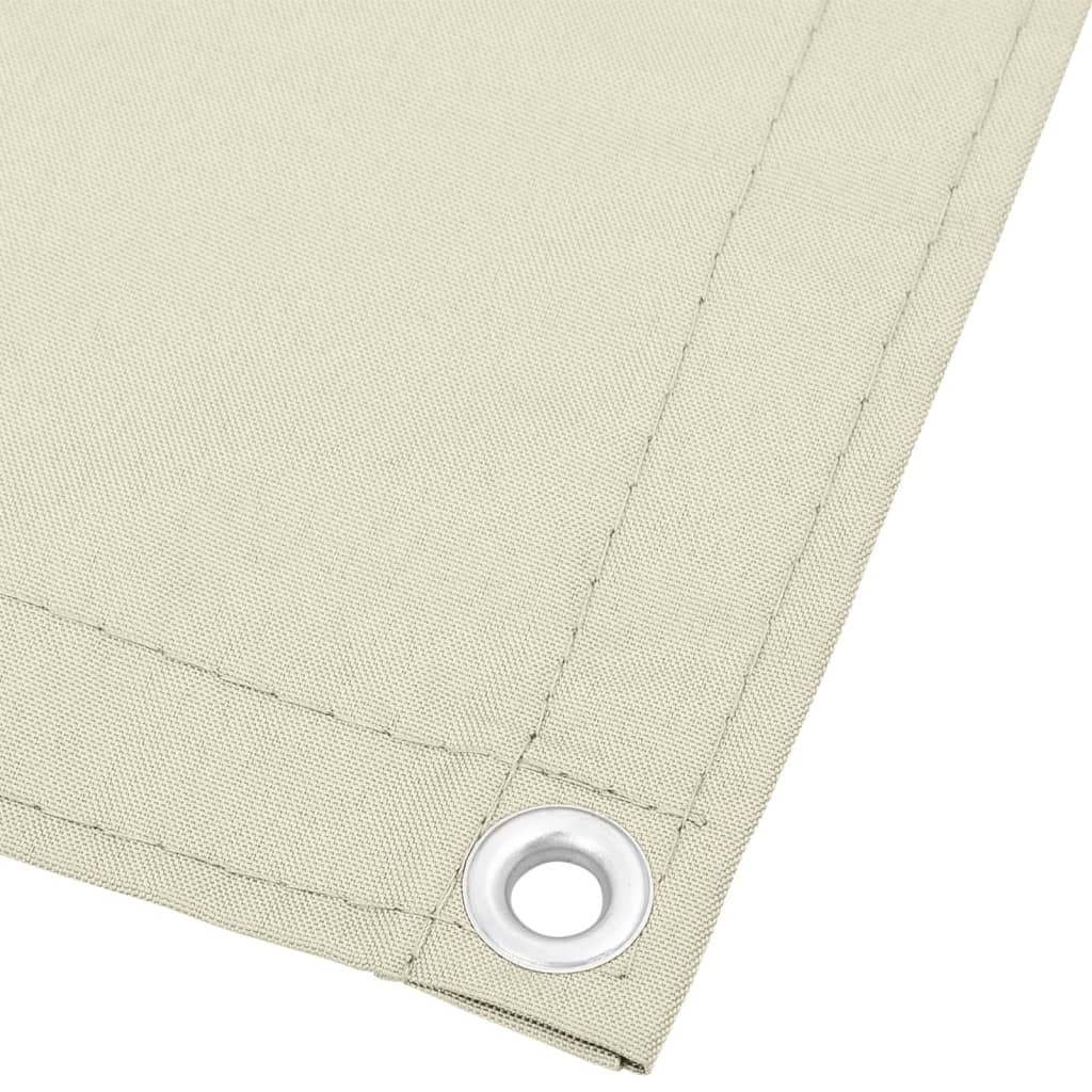 Paravent de balcon Vidaxx 120x1000 cm 100% polyester oxford couleur crème