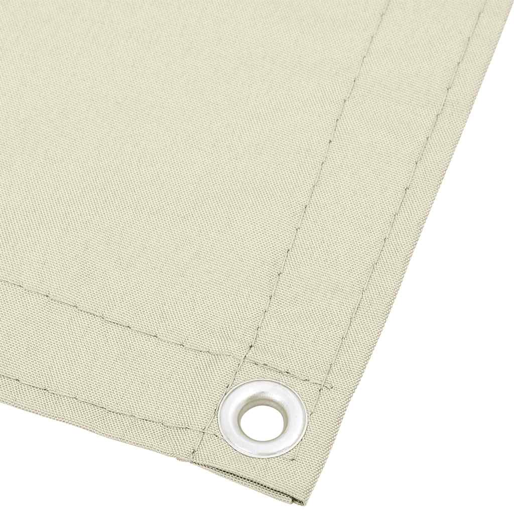 Paravent de balcon Vidaxx 120x1000 cm 100% polyester oxford couleur crème