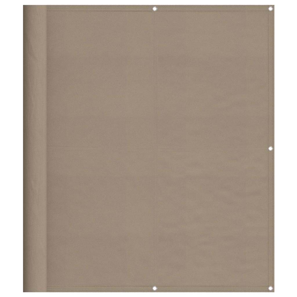 VidaXL Paravent de balcon 120x800 cm 100% polyester oxford taupe