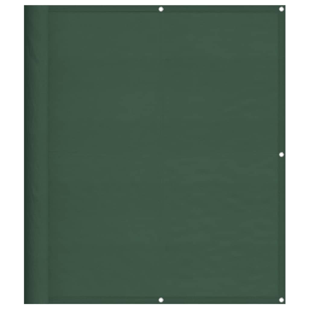 VidaXL Paravent de balcon 120x800 cm 100% polyester oxford vert foncé
