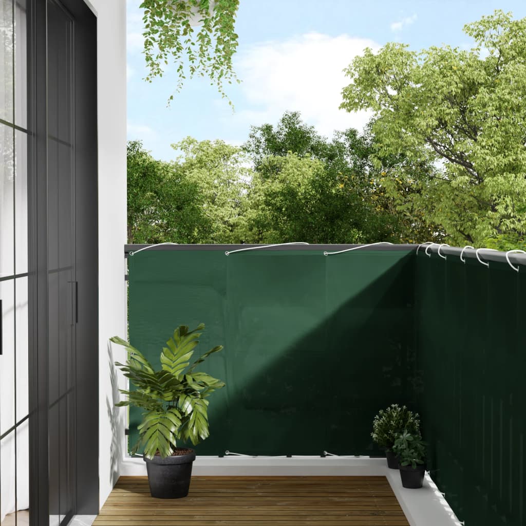 VidaXL Paravent de balcon 120x800 cm 100% polyester oxford vert foncé