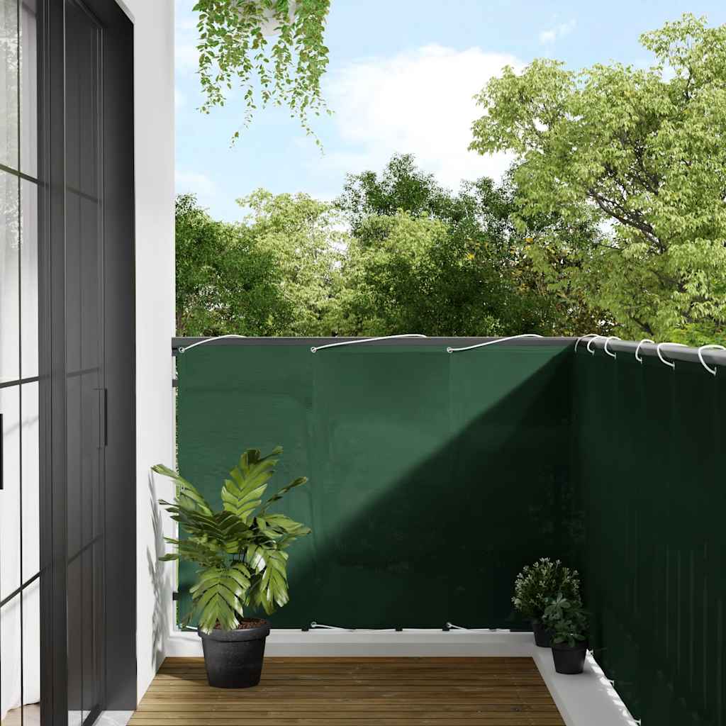 Vidaxx paravent de balcon 120x800 cm 100% polyester oxford vert foncé