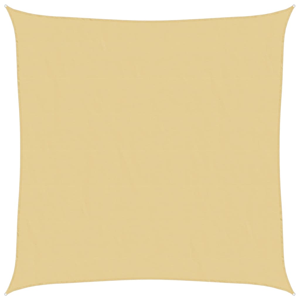 Vidaxx voile d'ombrage 3,6x3,6 m 100% polyester oxford couleur sable