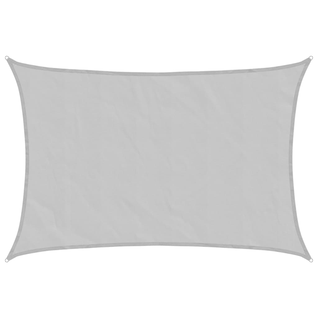 Vidaxl voile d'ombrage 3x2 m 100% polyester oxford gris clair