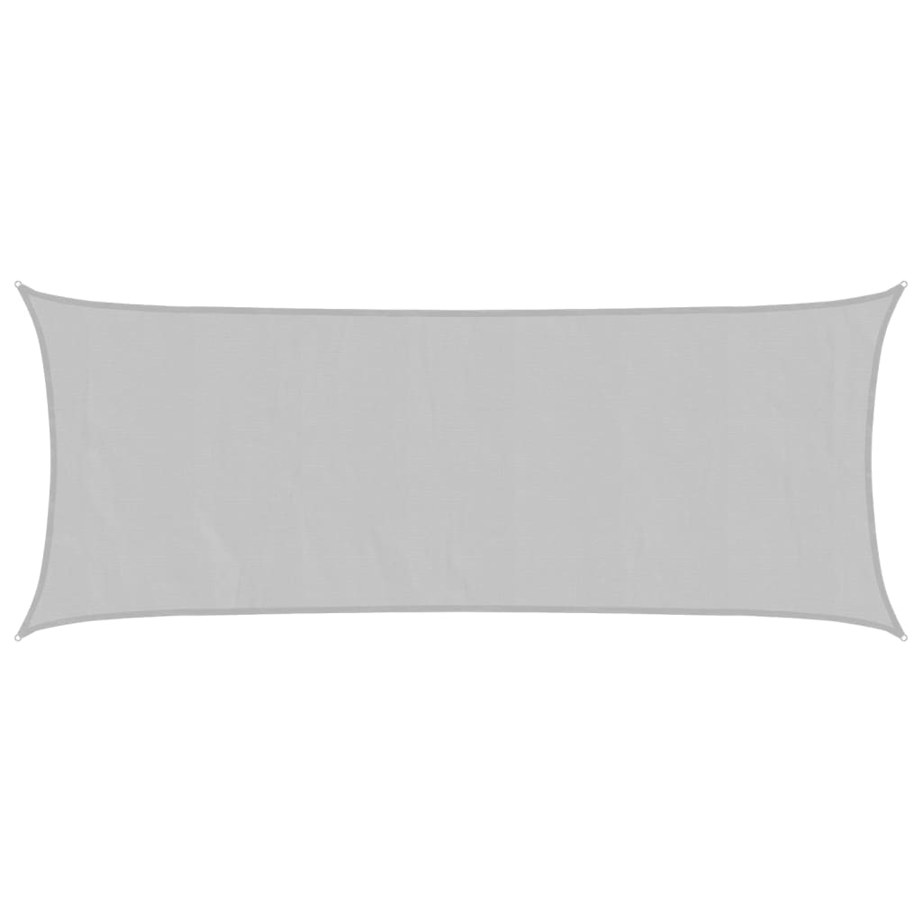 VidaXL Voile d'ombrage 5x2 m 100% polyester oxford gris clair