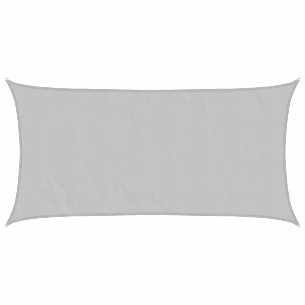 Vidaxl voile d'ombrage 6x3 m 100% polyester oxford gris clair