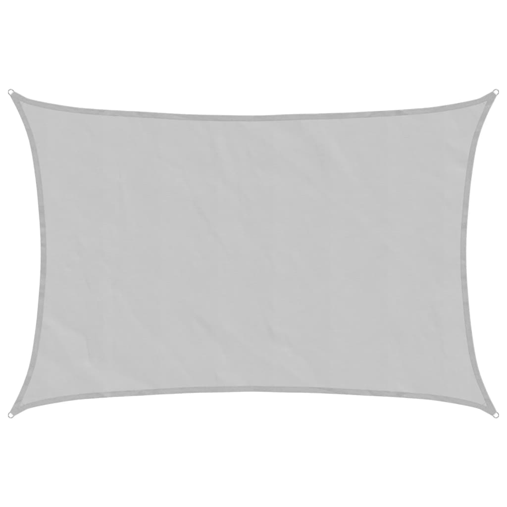 Vidaxl voile d'ombrage 6x5 m 100% polyester oxford gris clair
