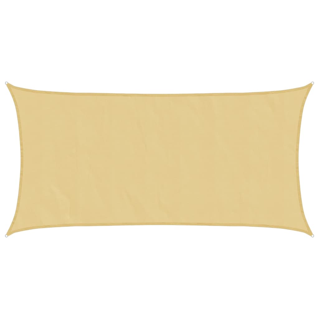 Vidaxl voile d'ombrage 6x3 m 100% polyester oxford couleur sable