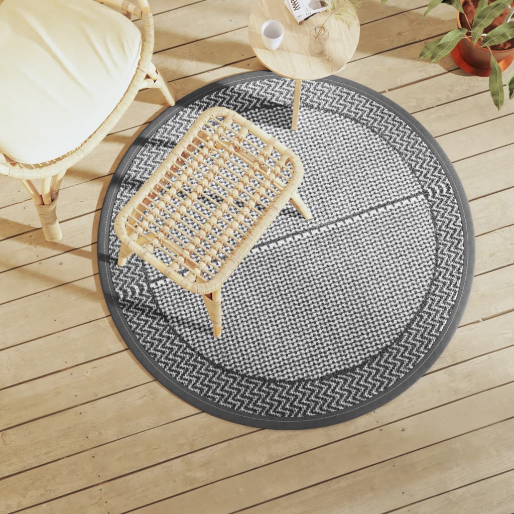 Vidaxx tapis d'extérieur arakil ø120 cm pp gris