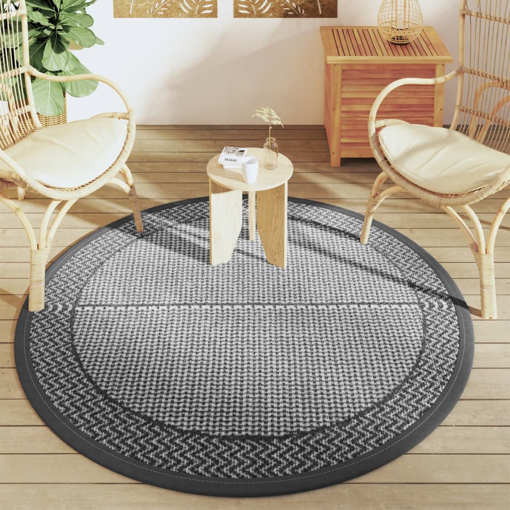 Vidaxx tapis d'extérieur arakil ø160 cm polypropylène gris