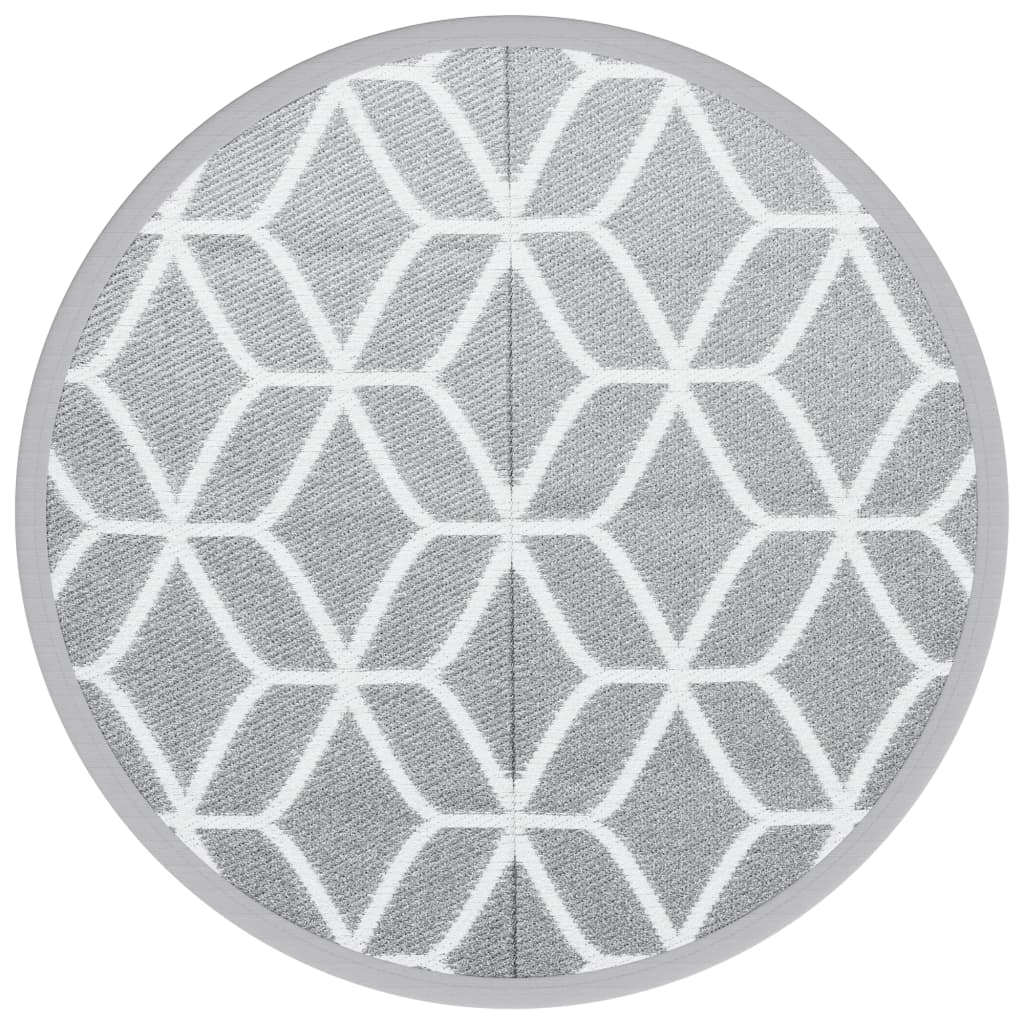 Vidaxx tapis d'extérieur arakil ø 200 cm polypropylène gris