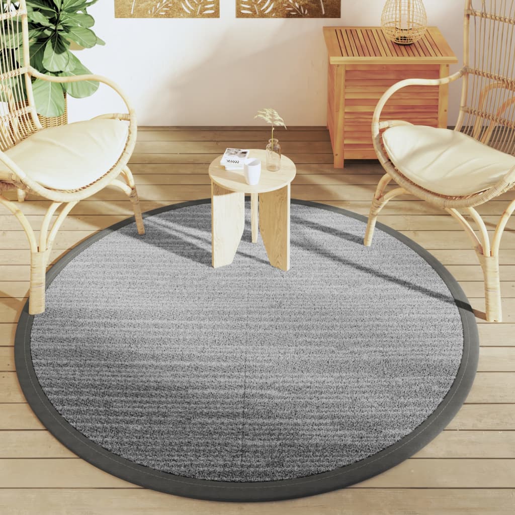 Vidaxx tapis d'extérieur arakil ø160 cm polypropylène gris
