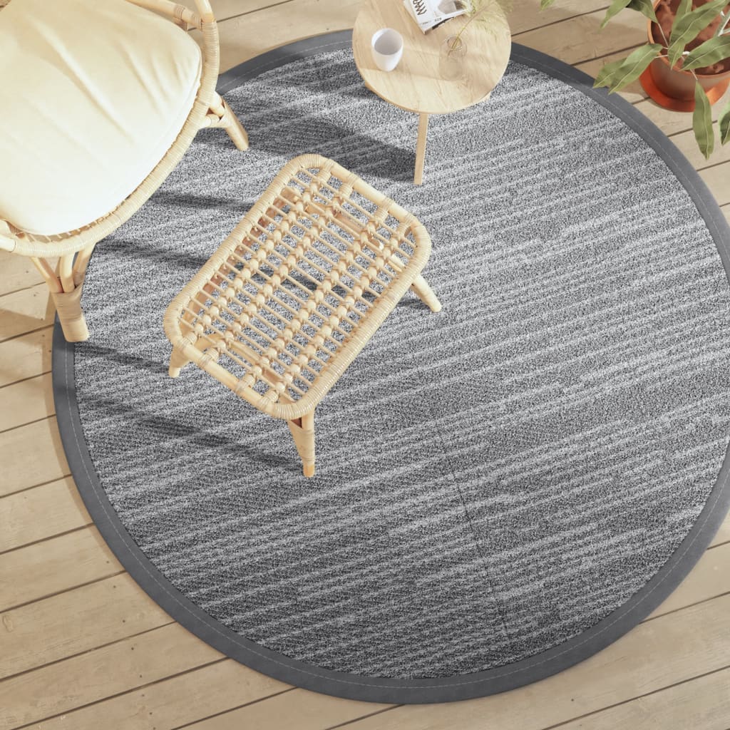 Vidaxx tapis d'extérieur arakil ø160 cm polypropylène gris