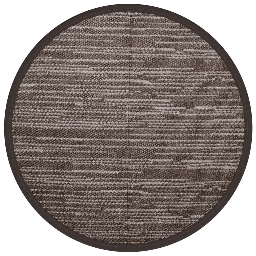 Vidaxx tapis d'extérieur arakil ø 120 cm polypropylène marron