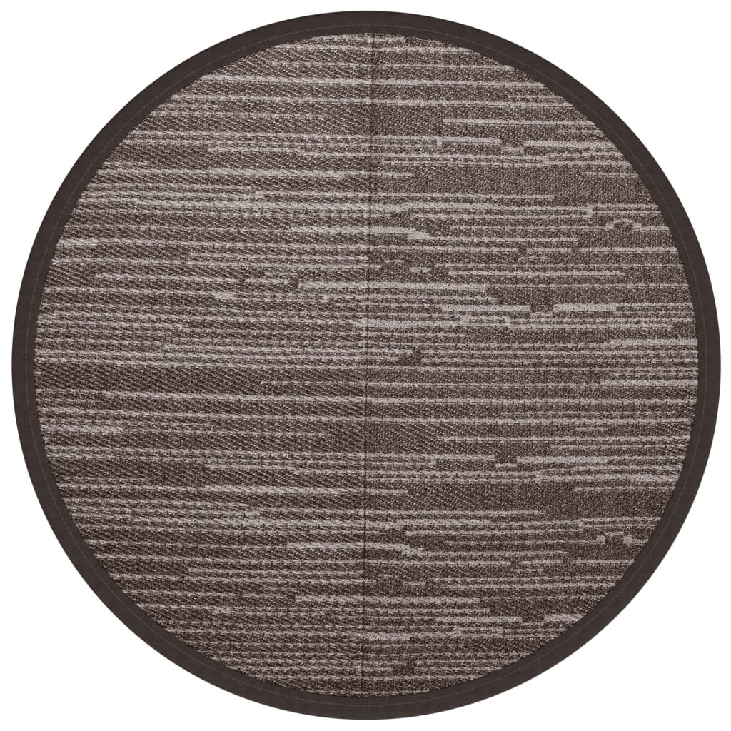 Vidaxx tapis d'extérieur arakil ø200 cm polypropylène marron