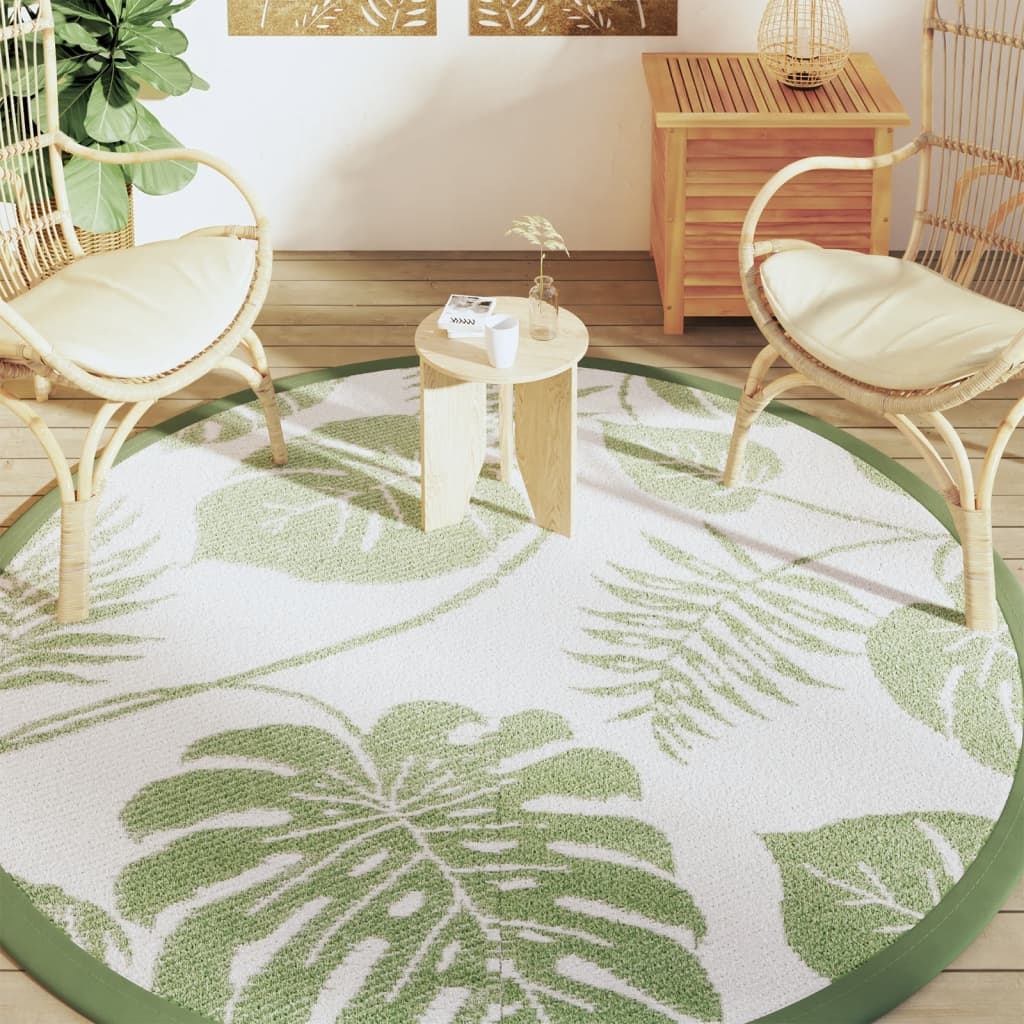 VidaXL Tapis d'extérieur Ø200 cm polypropylène vert