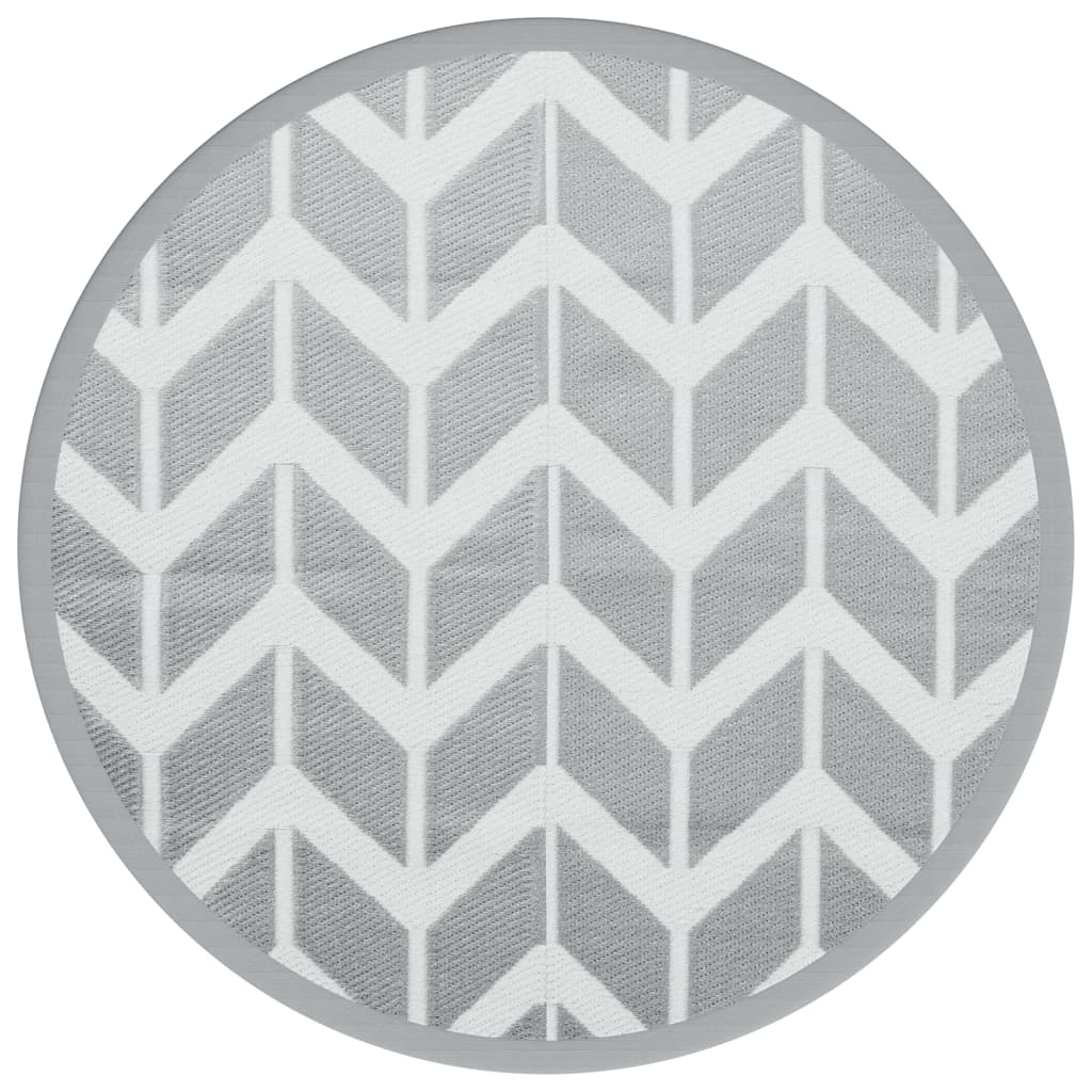 Vidaxx tapis d'extérieur arakil ø 200 cm polypropylène gris