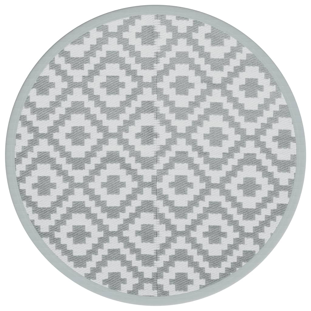 Vidaxx tapis d'extérieur arakil ø 200 cm polypropylène gris