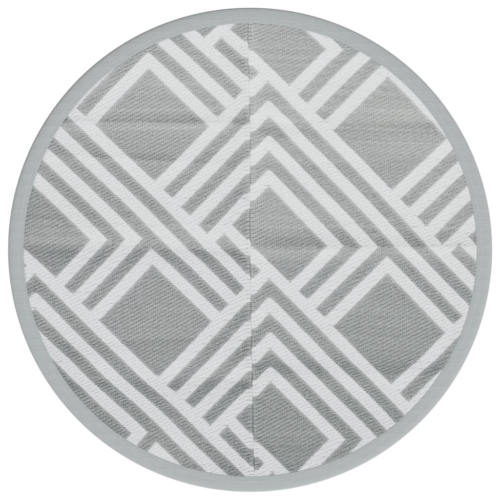 Vidaxx tapis d'extérieur arakil ø160 cm polypropylène gris
