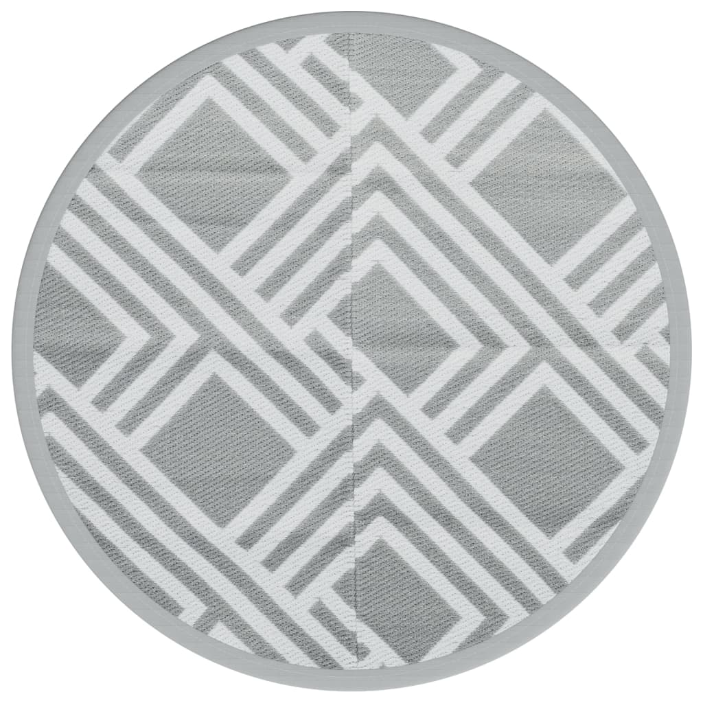 Vidaxx tapis d'extérieur arakil ø 200 cm polypropylène gris