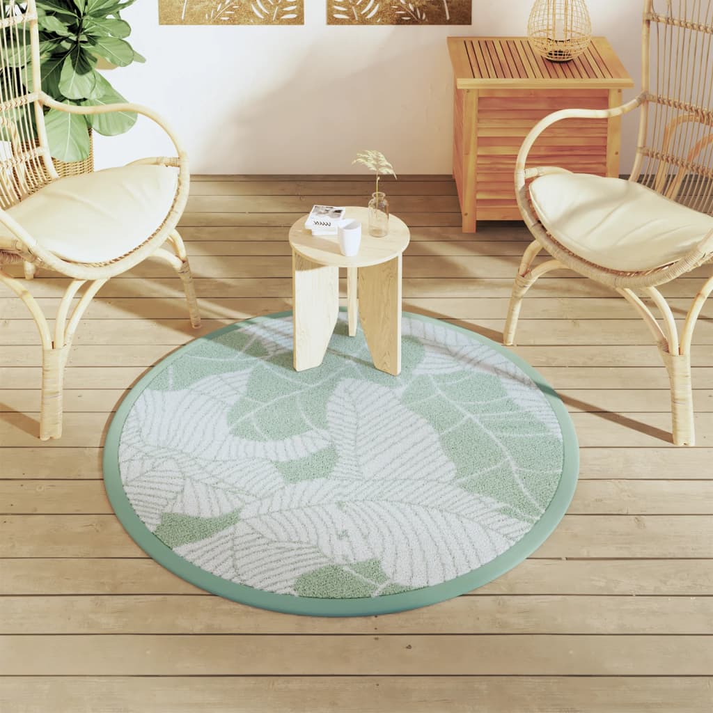 Vidaxx tapis d'extérieur arakil ø120 cm polypropylène vert