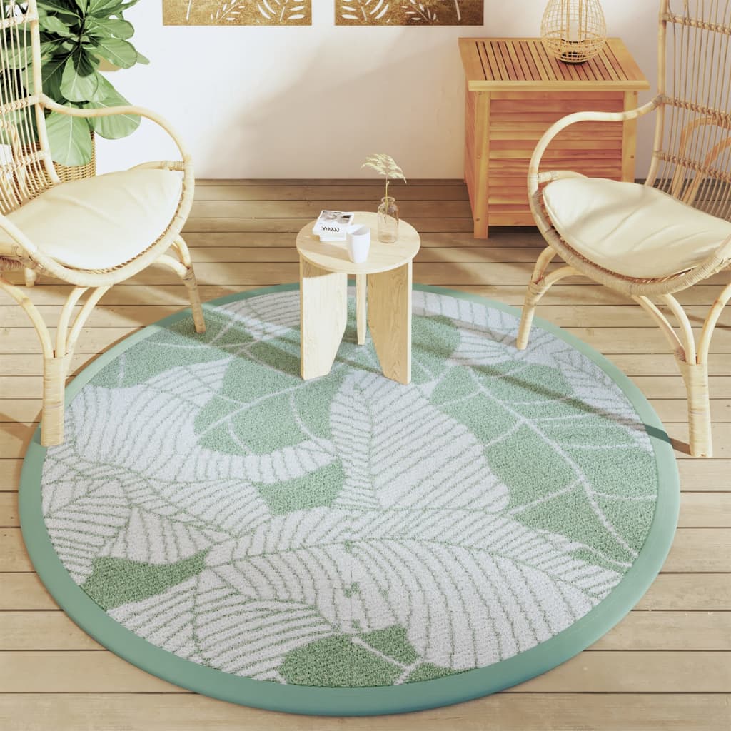 Vidaxx tapis d'extérieur arakil ø160 cm polypropylène vert