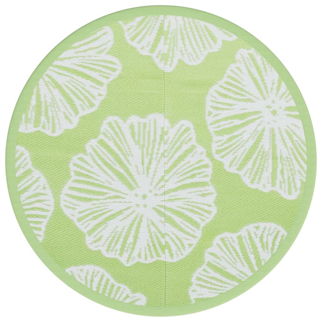 Vidaxx tapis d'extérieur arakil ø120 cm polypropylène vert