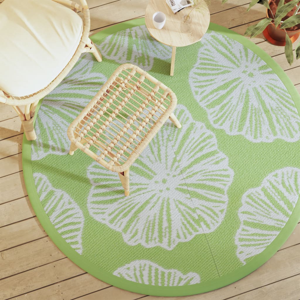 Vidaxx tapis d'extérieur arakil ø160 cm polypropylène vert
