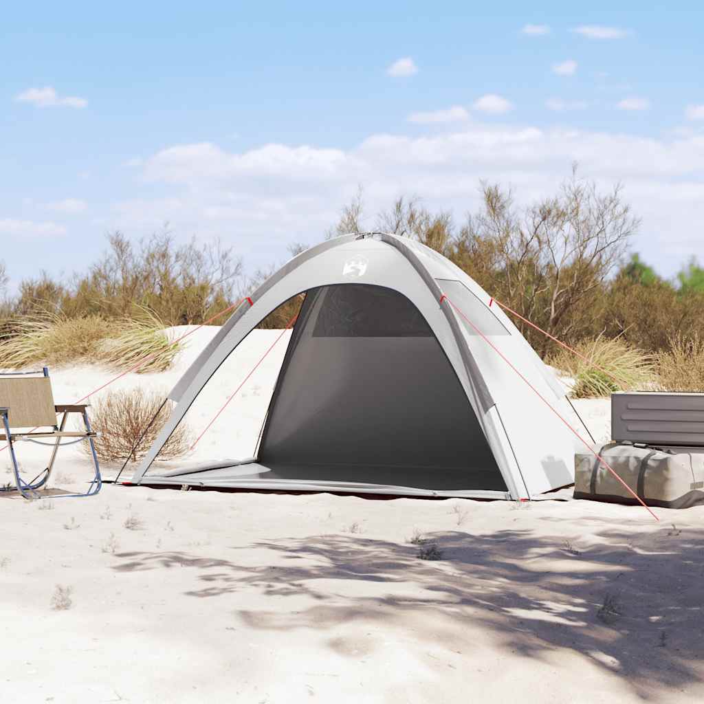 Tente de plage VidaXL imperméable gris