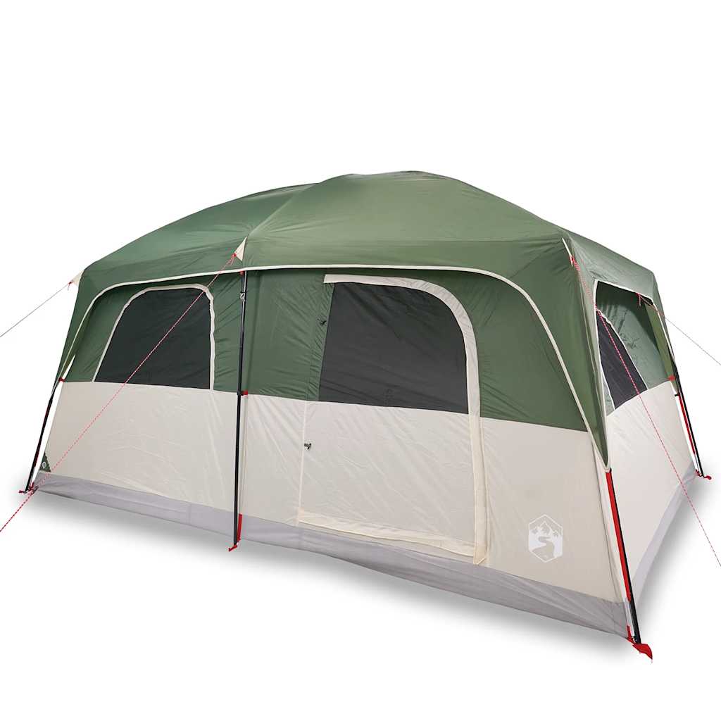 VidaXL tente familiale 10 personnes imperméable vert