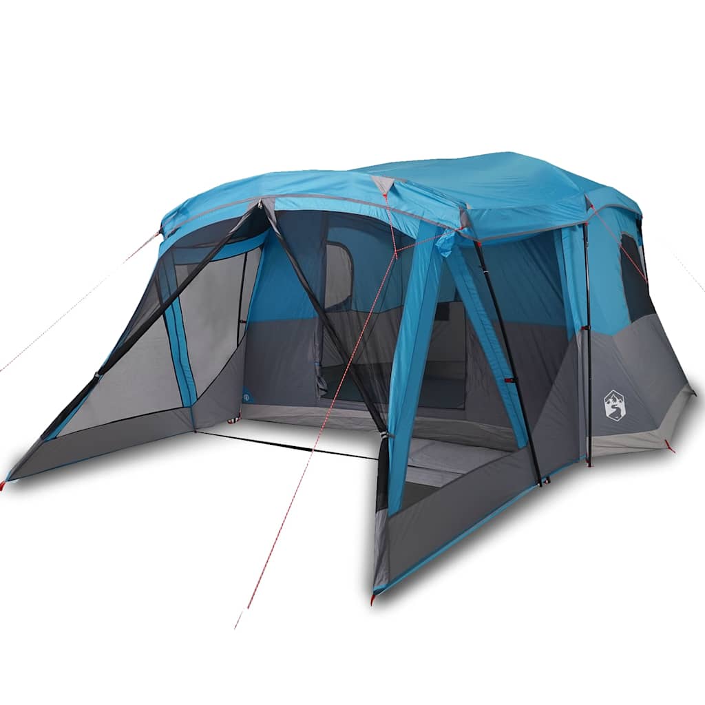 Tente VidaXL avec auvent 4 personnes imperméable bleu