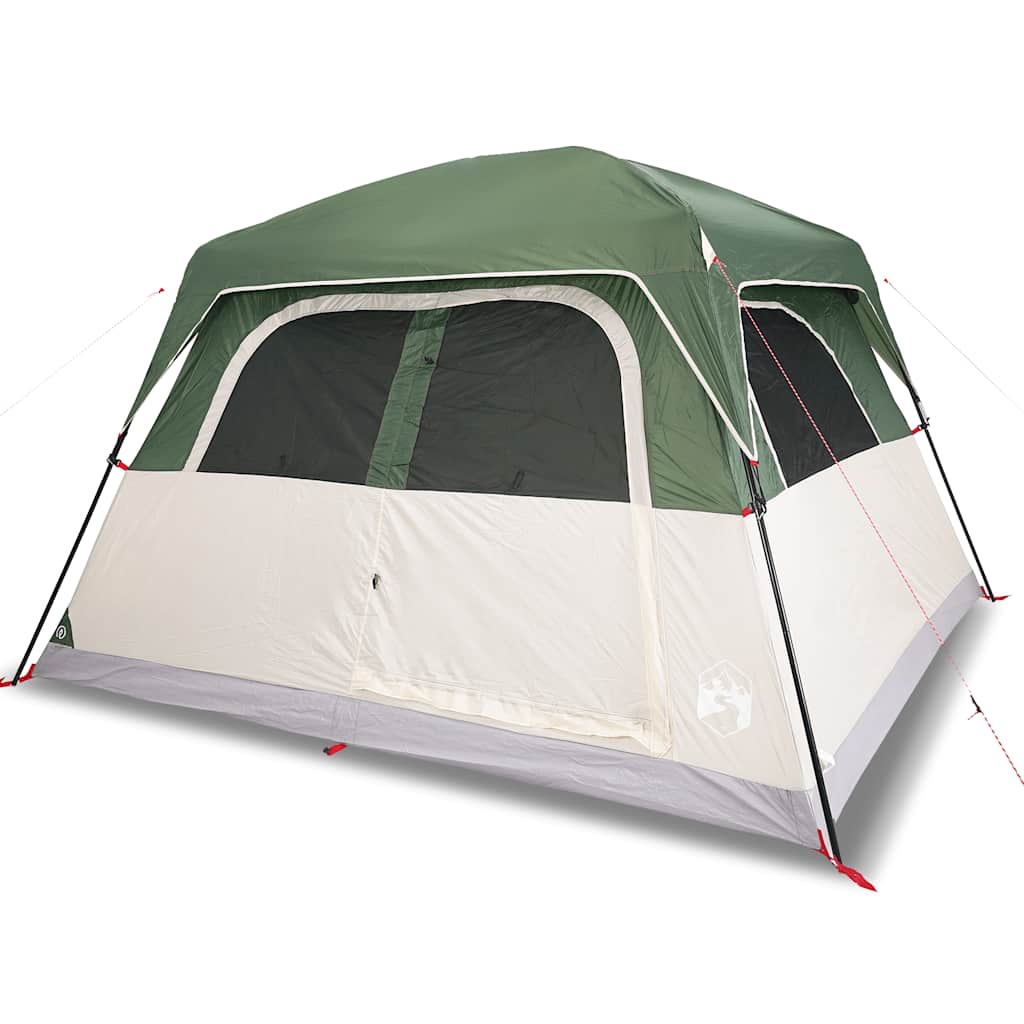 VidaXL tente familiale 6 personnes imperméable vert