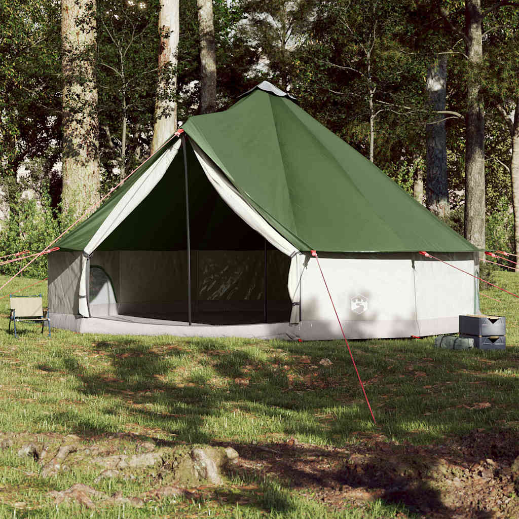 Tente tipi Vidaxl pour famille 12 personnes imperméable vert