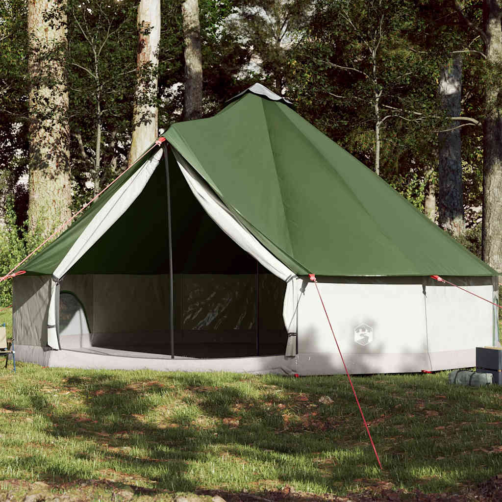 Tente tipi Vidaxl pour famille 12 personnes imperméable vert