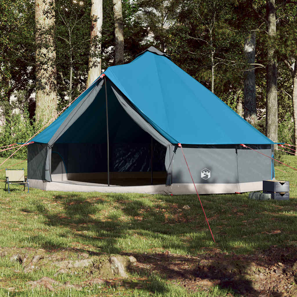 Tente tipi Vidaxl pour famille 12 personnes imperméable bleu