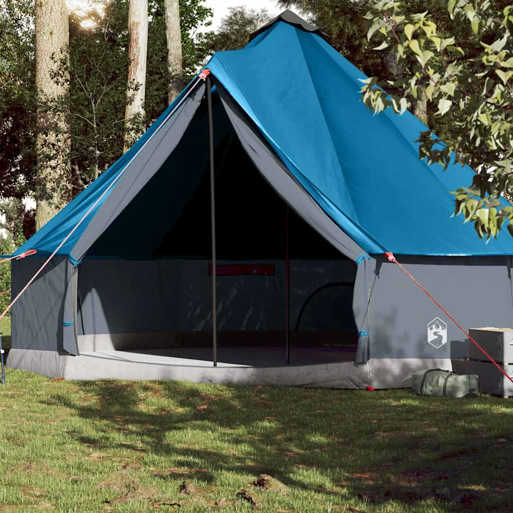 Tente tipi Vidaxl pour famille 10 personnes imperméable bleu