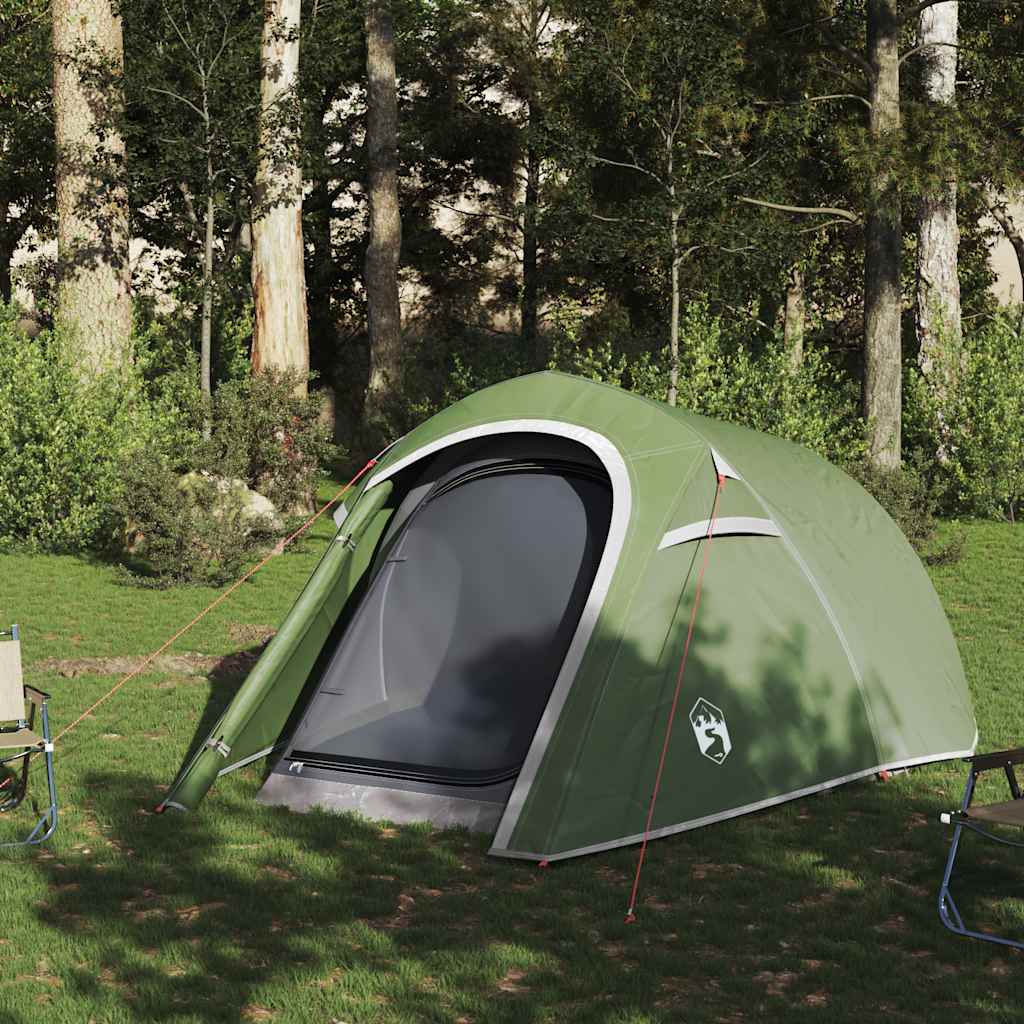 VidaXL tente tunnel 3 personnes imperméable vert