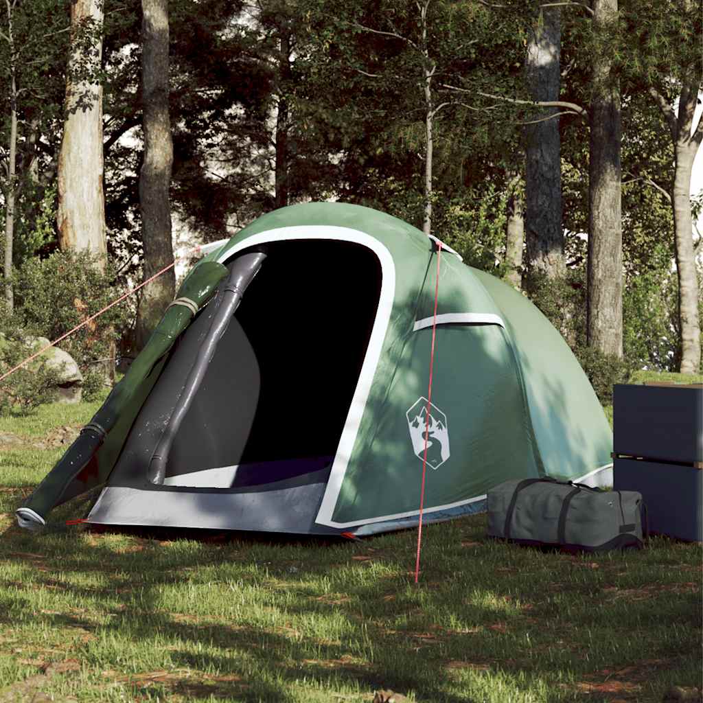 VidaXL tente tunnel 2 personnes imperméable vert