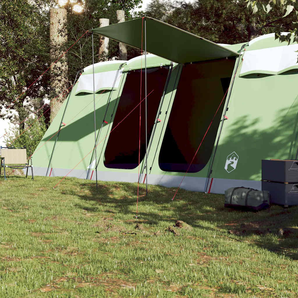 Tente tunnel VidaXL 10 personnes imperméable vert