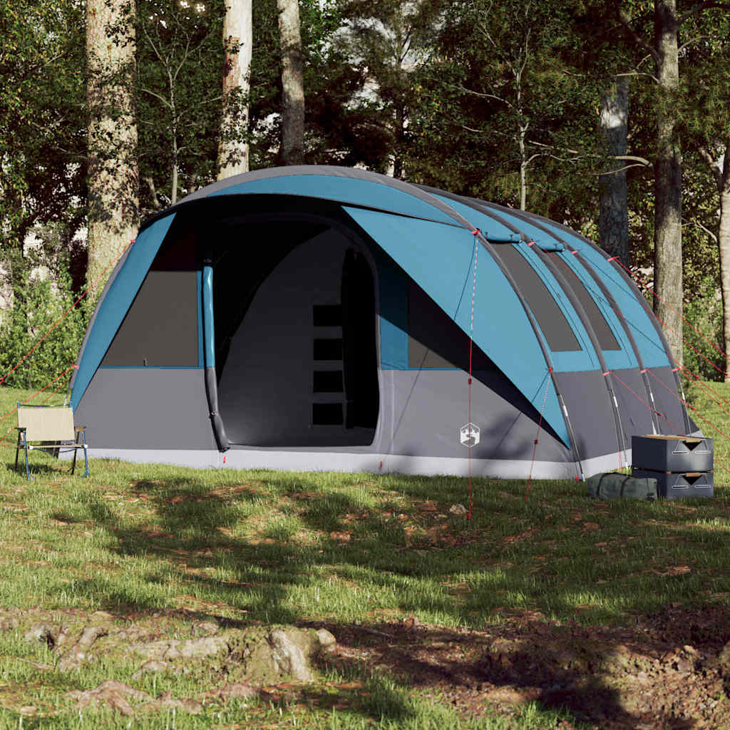 Tente tunnel VidaXL 7 places imperméable bleue