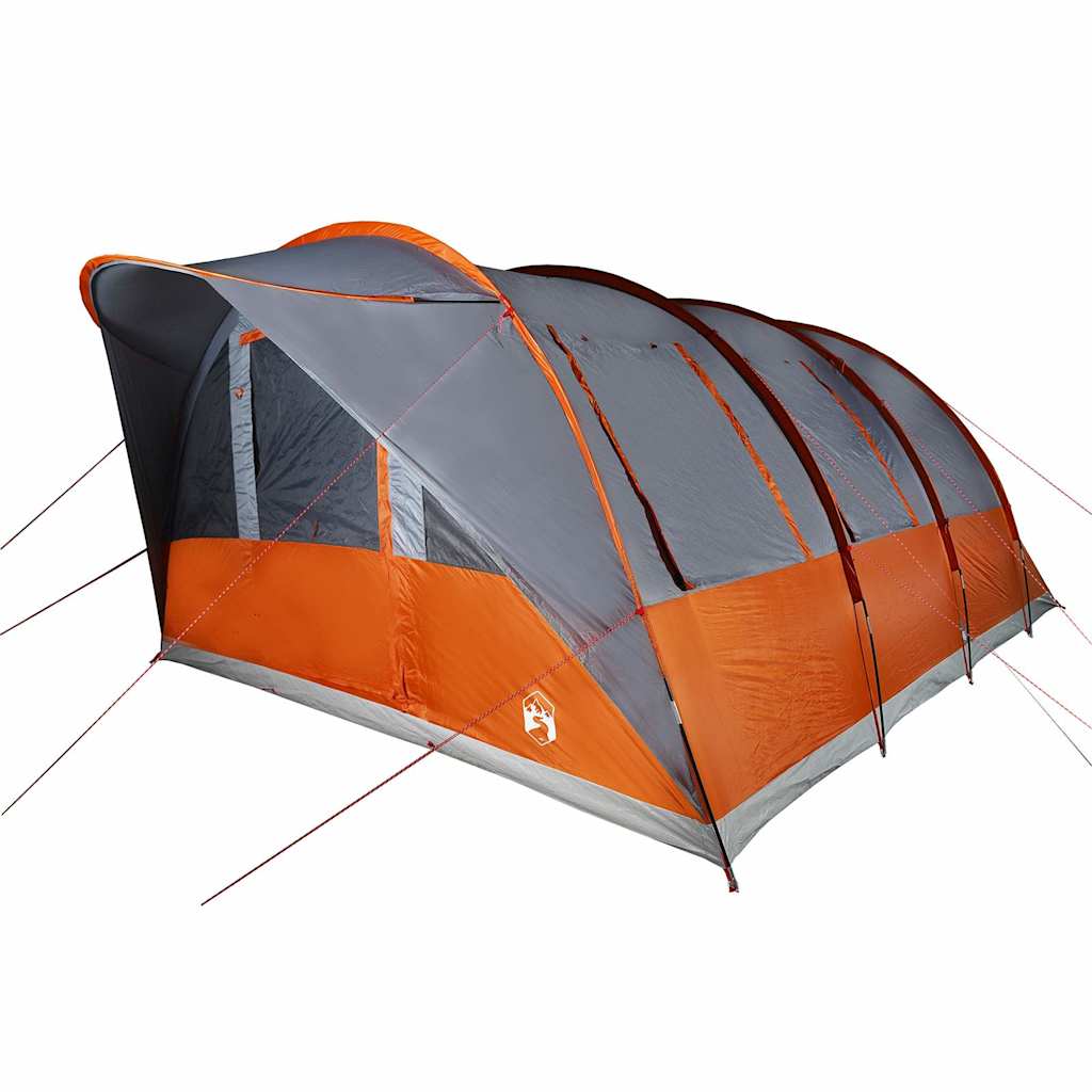 Tente tunnel Vidaxx 7 places imperméable gris et orange
