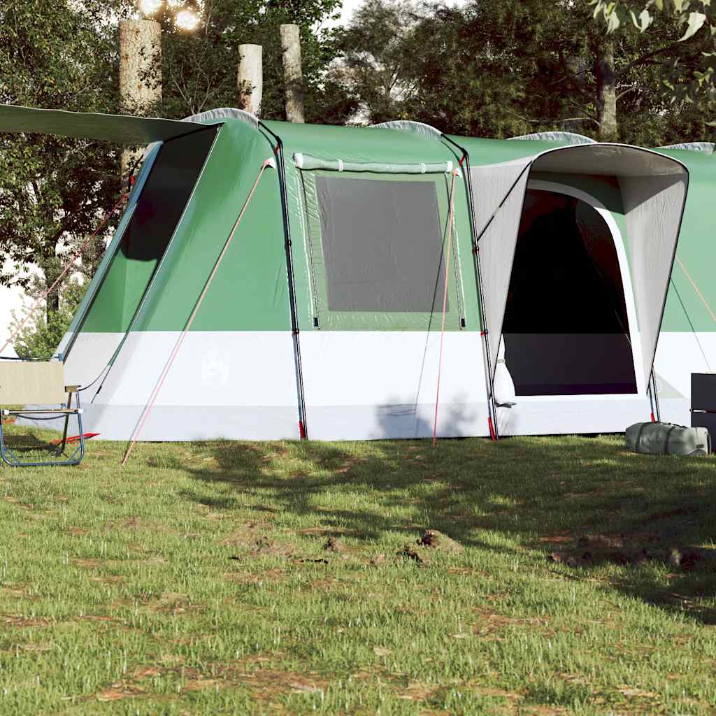 VidaXL tente tunnel 4 personnes imperméable vert