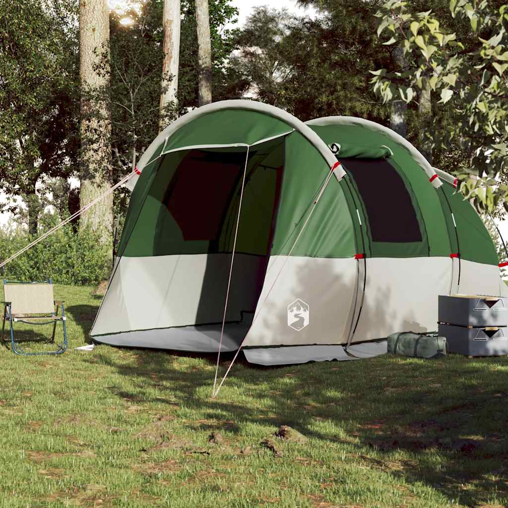 VidaXL tente tunnel 4 personnes imperméable vert
