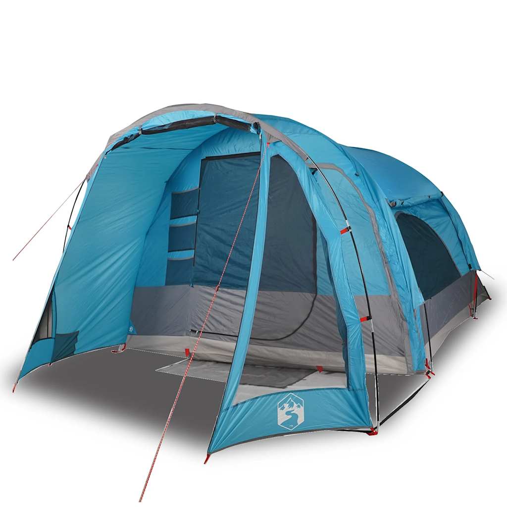 Tente de camping VidaXL 6 personnes imperméable bleu