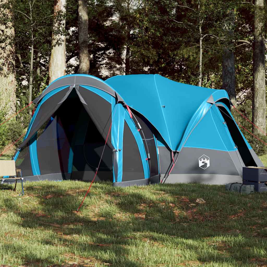 Tente tipi Vidaxl pour famille 8 personnes imperméable bleu
