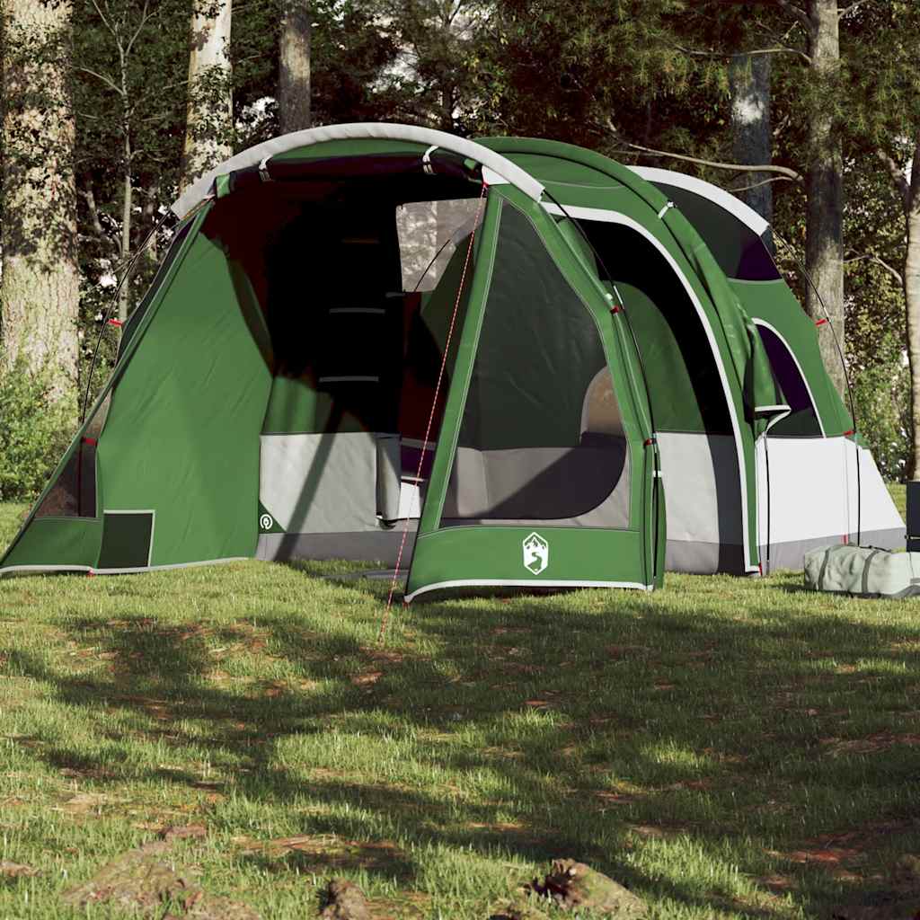 VidaXL tente tunnel 4 personnes imperméable vert
