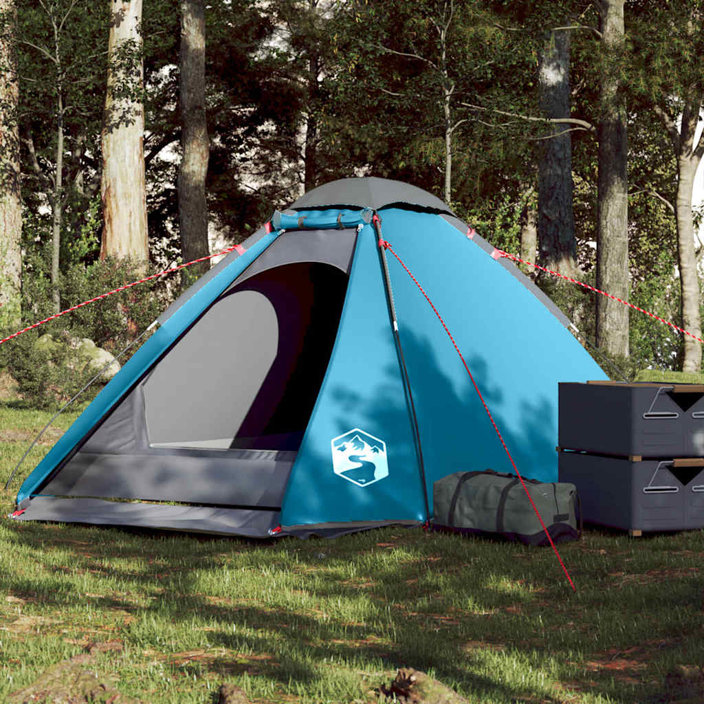 Tente dôme Vidaxx 4 personnes imperméable bleue