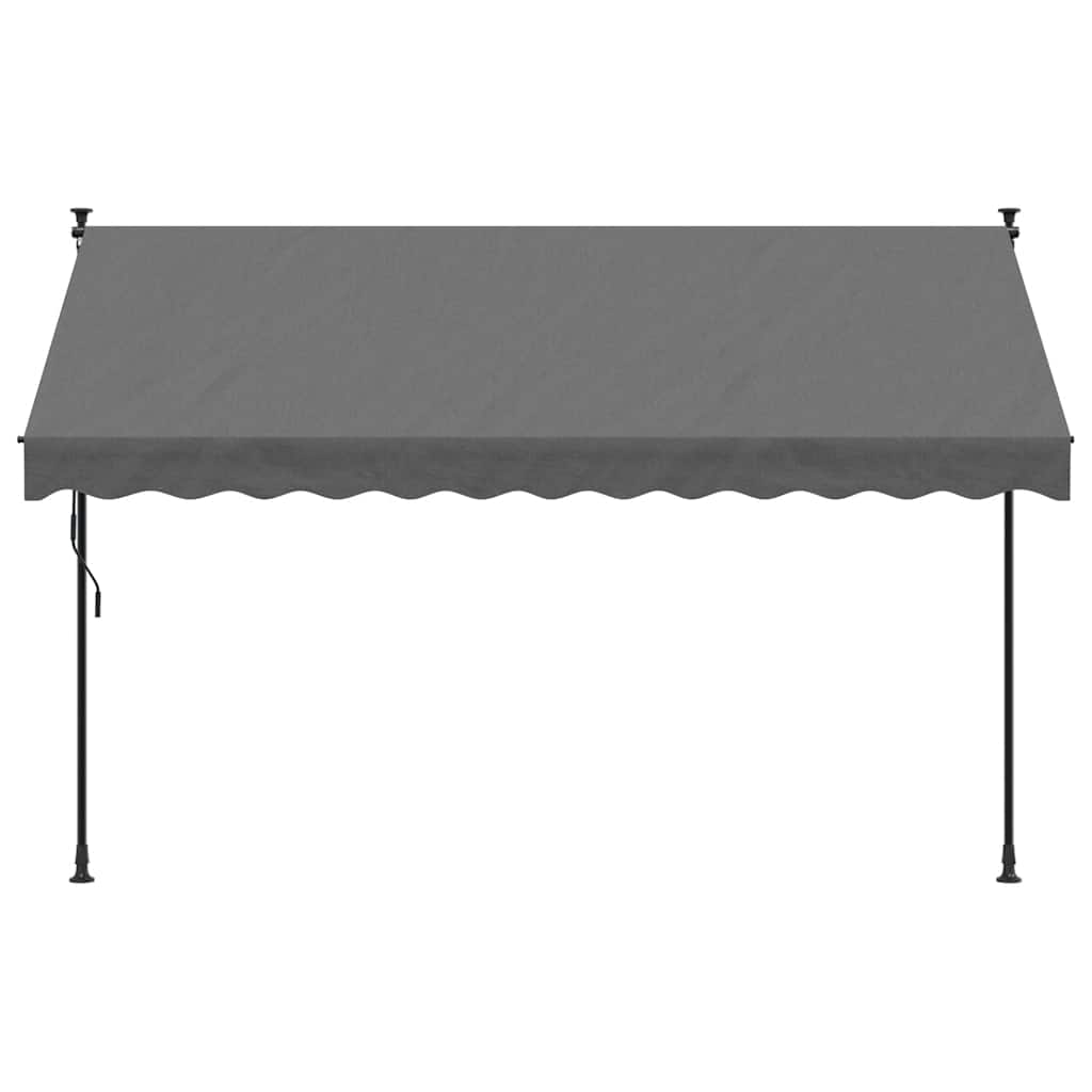 VidaXL Auvent extensible 300x150 cm tissu et acier anthracite