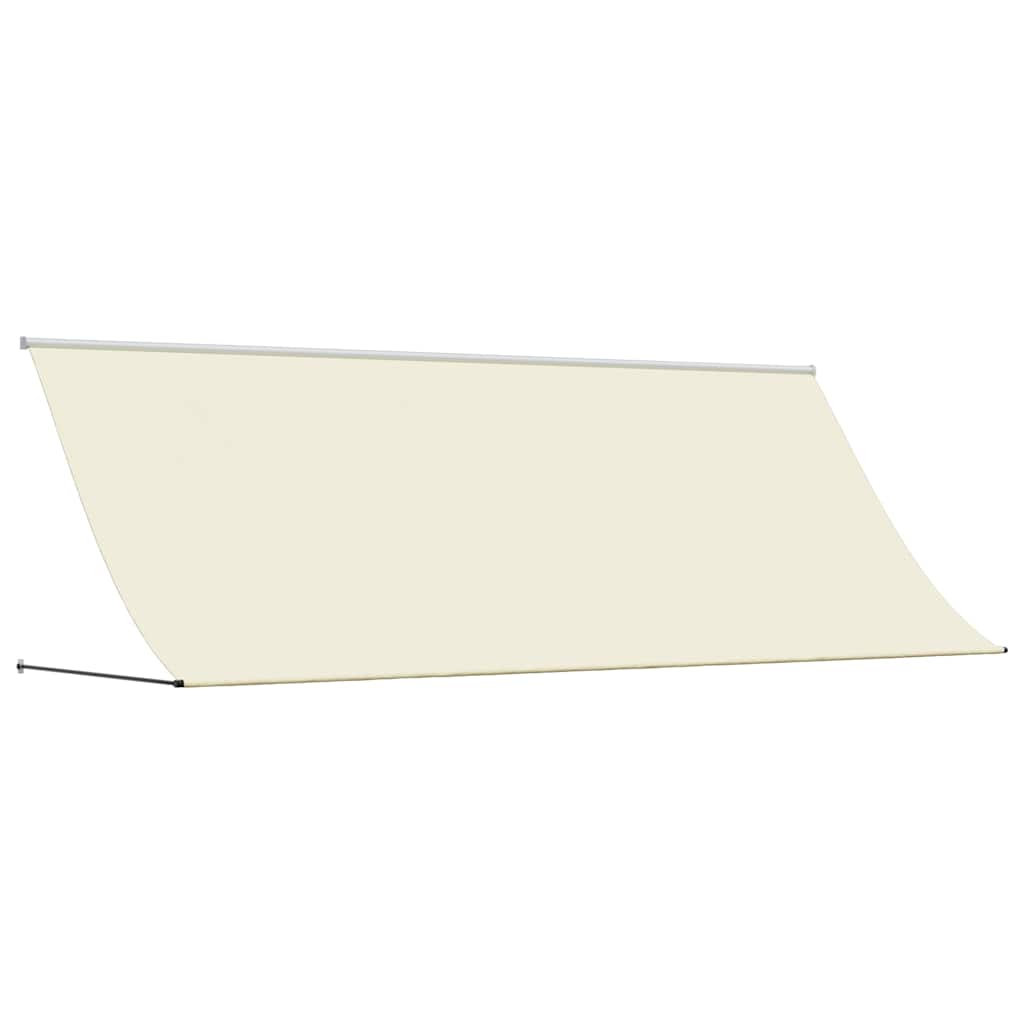 Auvent extensible Vidaxx 350x150 cm tissu et acier couleur crème